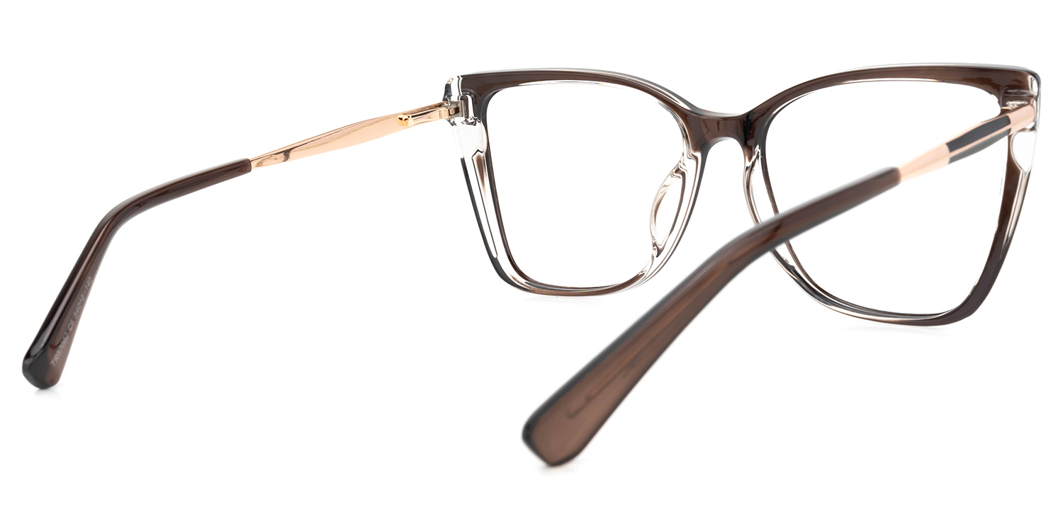 Shinault Cateye Brown Glasses | ZEELOOL UK3