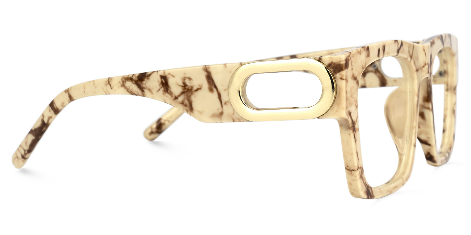 Suheil Square Beige Glasses | ZEELOOL UK2