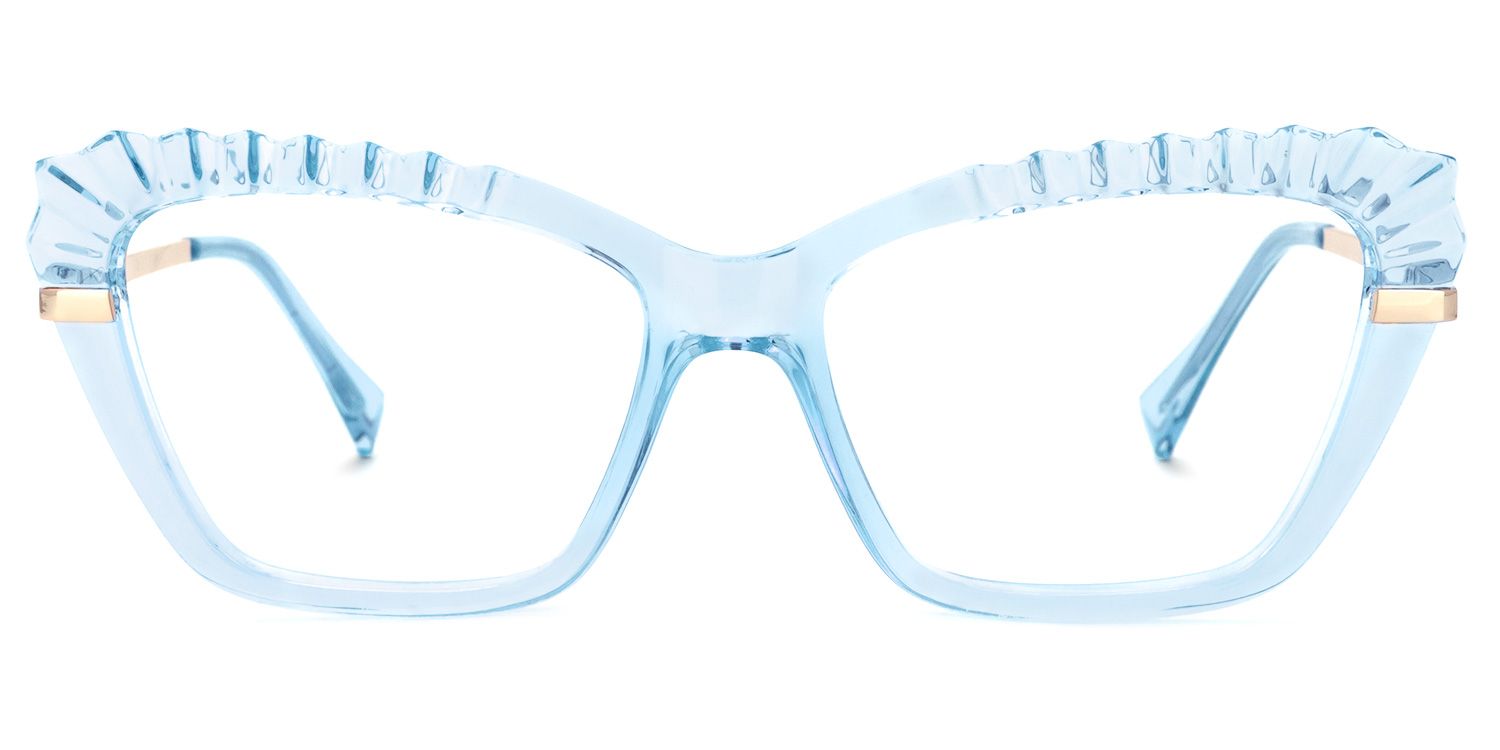 Sophie Cateye Light-Blue Glasses | ZEELOOL UK0