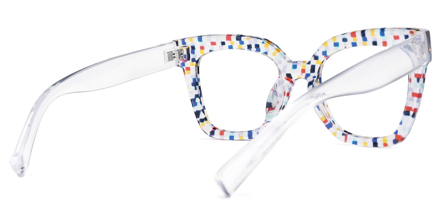 Malcolm Square Colorful Glasses | ZEELOOL UK3