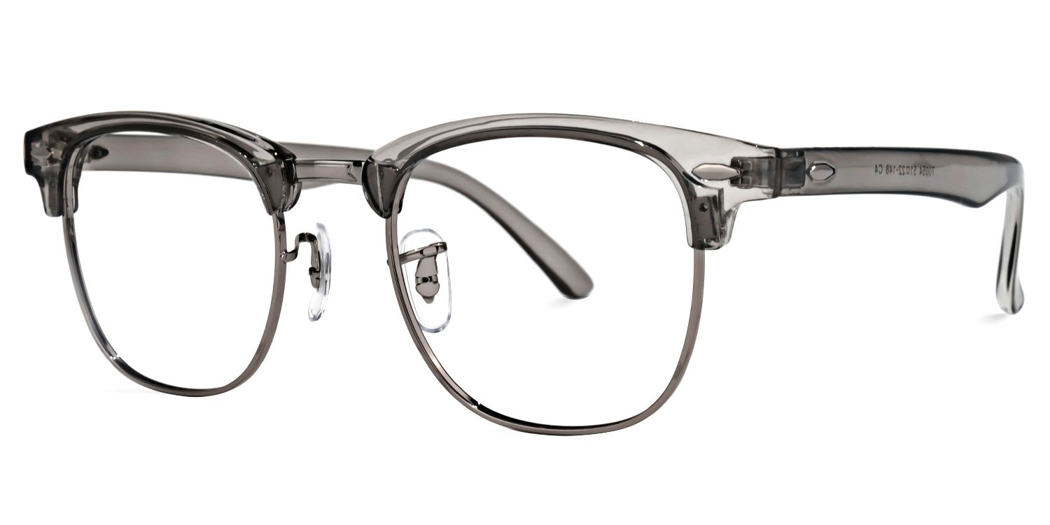 Hacker Browline Gray Glasses | ZEELOOL UK1