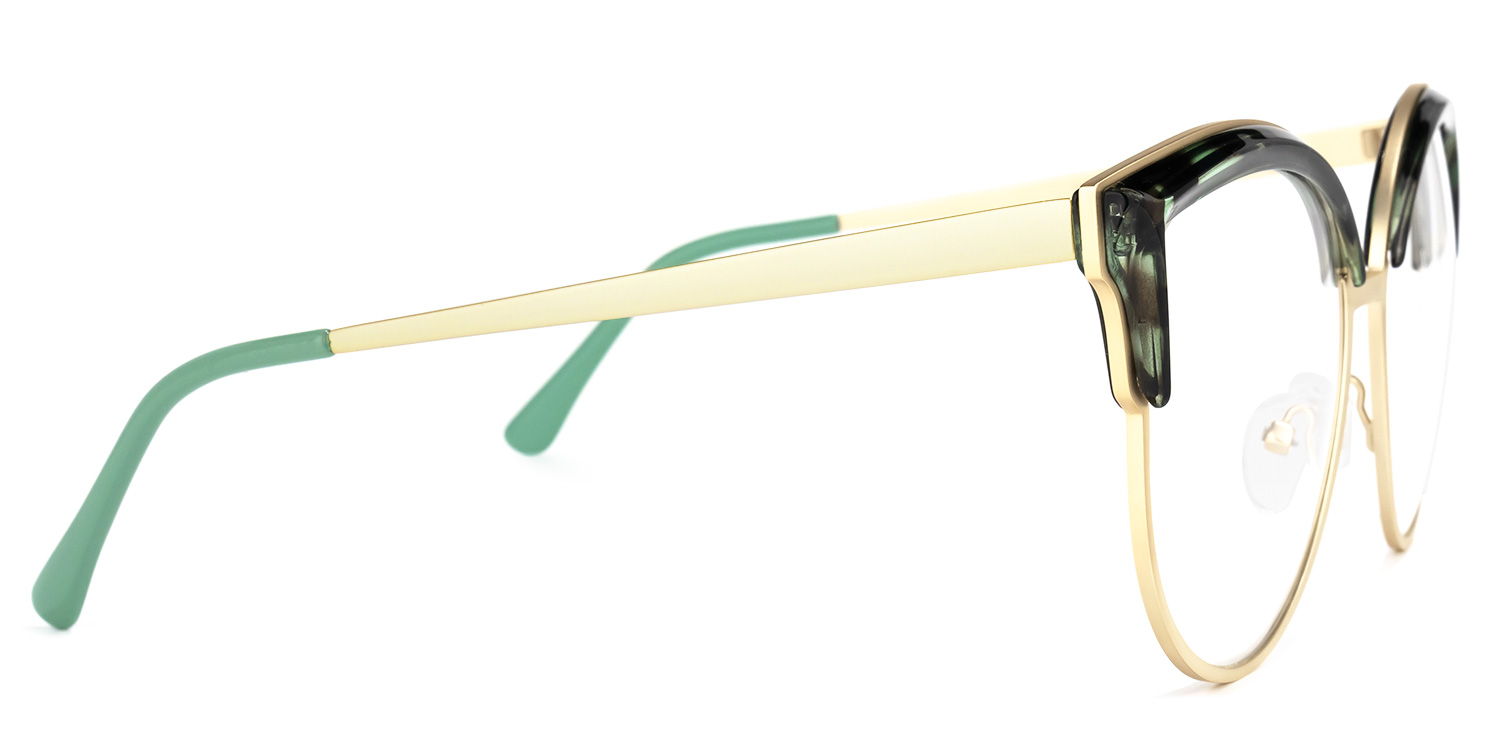 Laureano Browline Green-Tortoise Glasses2