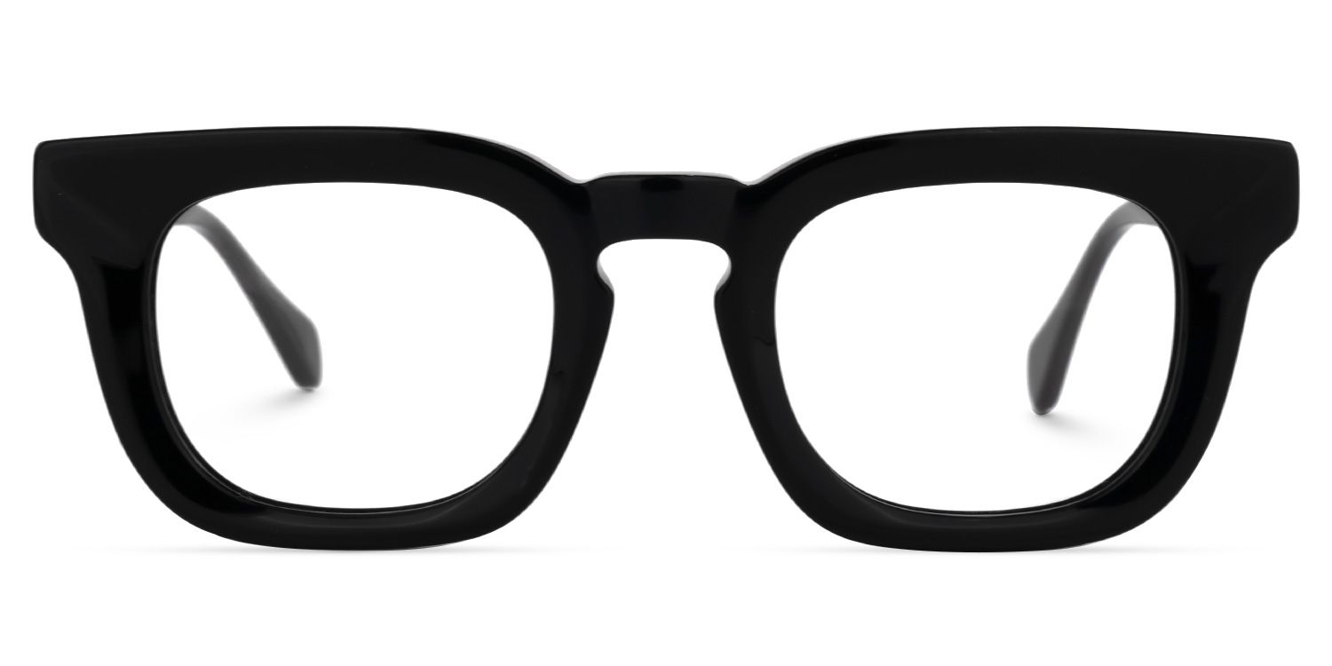 Tenika Square Black Glasses | ZEELOOL UK0