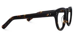 Malloy Round Black and Tortoise Glasses2