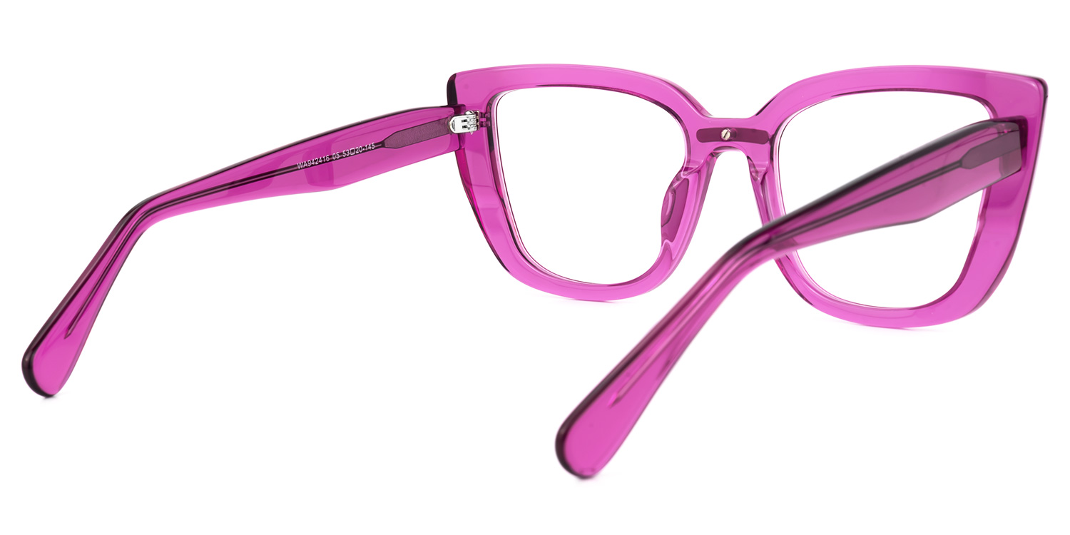 Peggy Cateye Purple Glasses | ZEELOOL UK3
