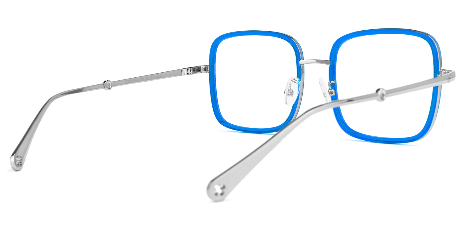 Ozzy Square Blue Glasses | ZEELOOL UK3