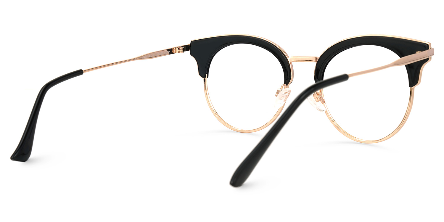 Trellis Browline Black Glasses | ZEELOOL UK3