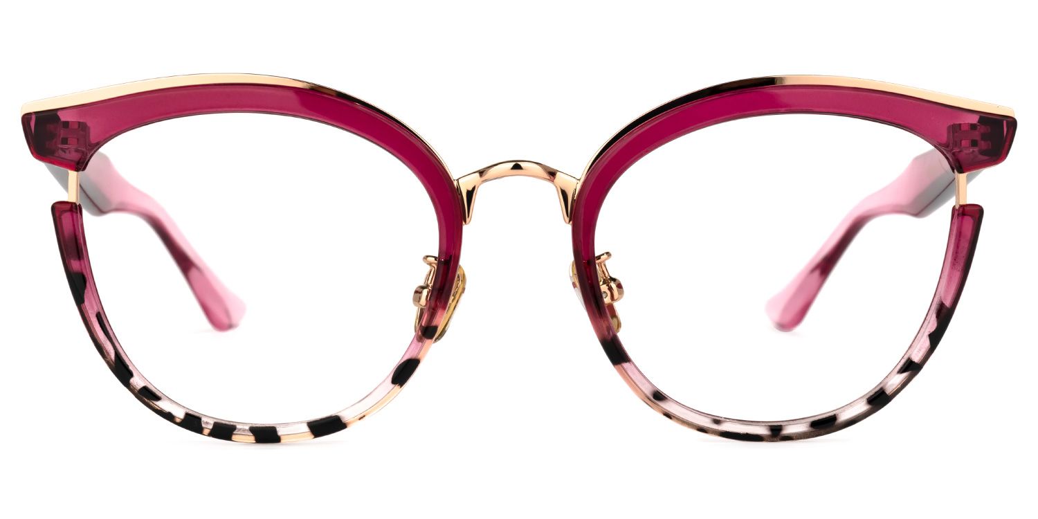 Laraine Cat Eye Red Tortoise Glasses | ZEELOOL UK0