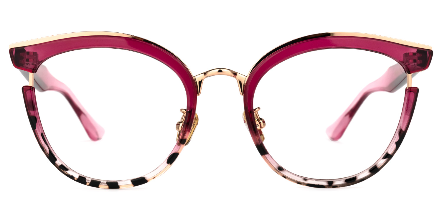 Laraine Cat Eye Red Tortoise Glasses | ZEELOOL UK0
