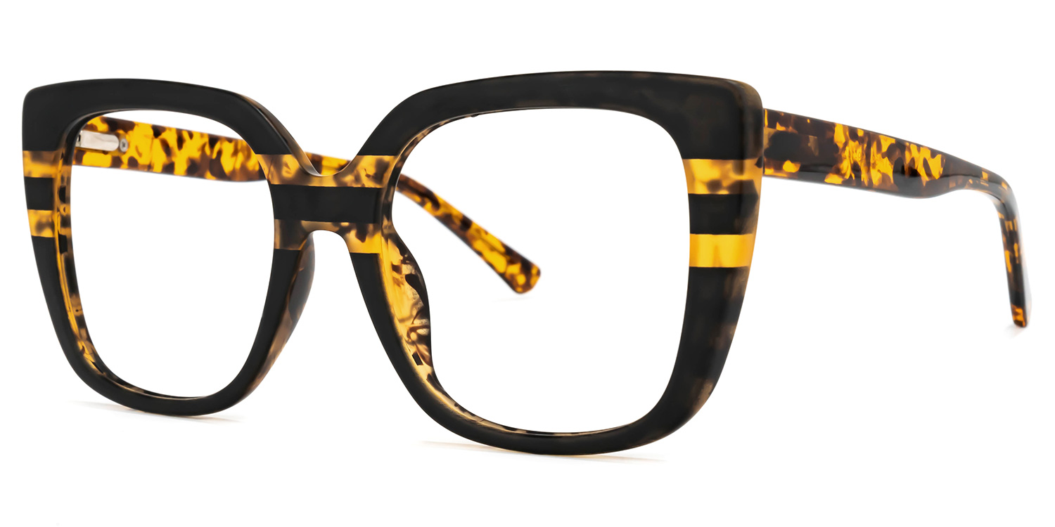 Brenda Square Black Glasses | ZEELOOL UK1