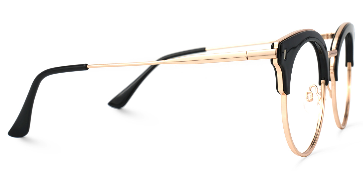 Trellis Browline Black Glasses | ZEELOOL UK2
