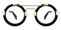 Martis Round Black Glasses0