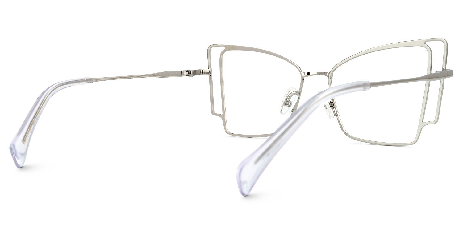 Tapacia Geometric Silver Glasses | ZEELOOL UK3
