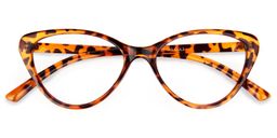 Michaela Cat Eye Tortoise Glasses 1