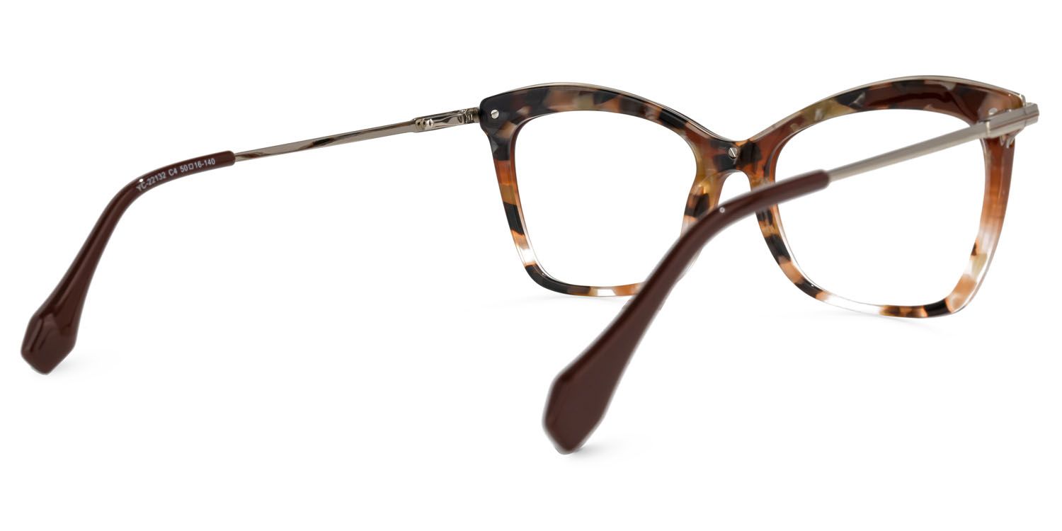 Russell Cateye Brown Glasses | ZEELOOL UK3