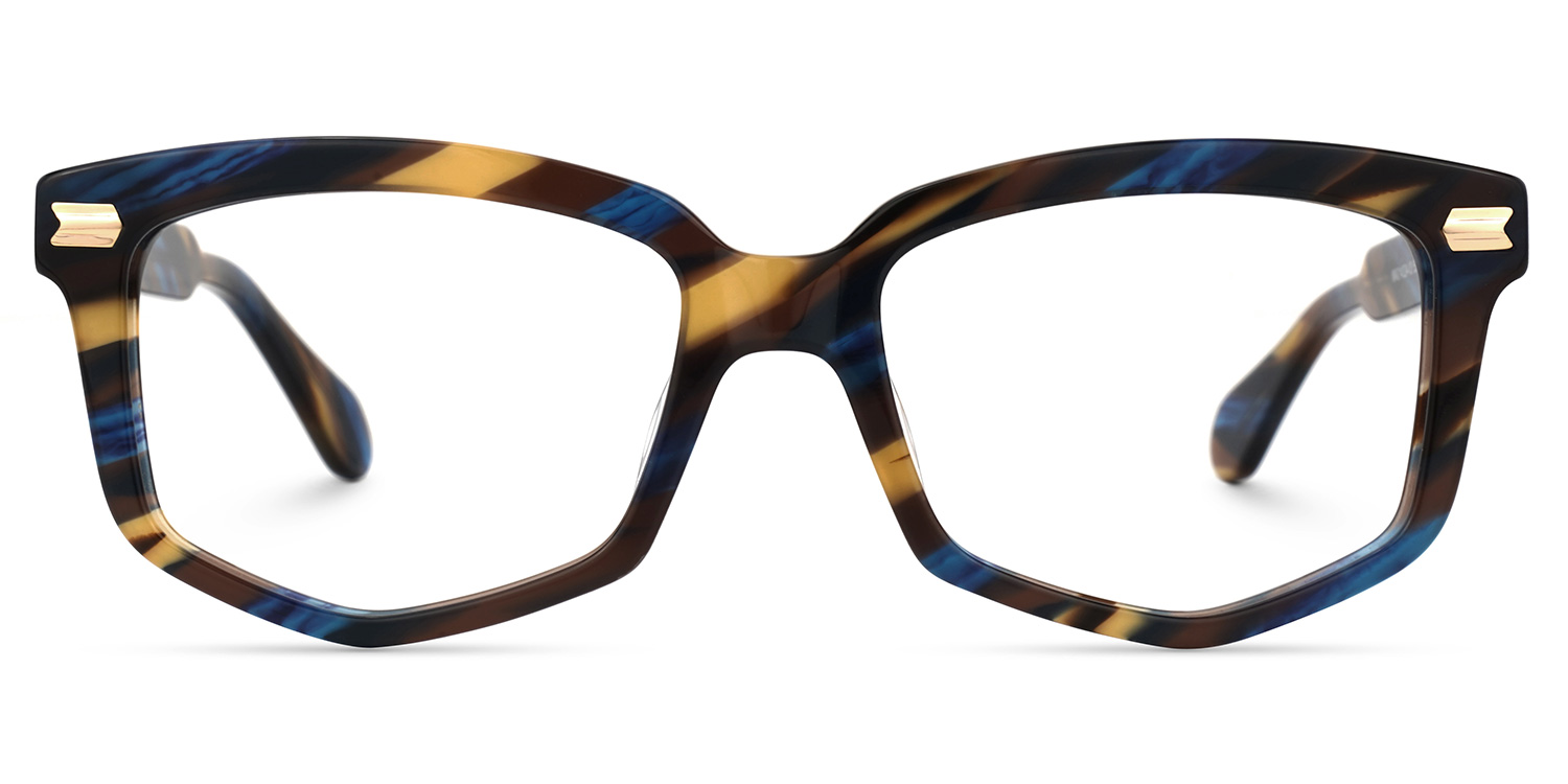 Geri Geometric Multicolor Glasses | ZEELOOL UK0