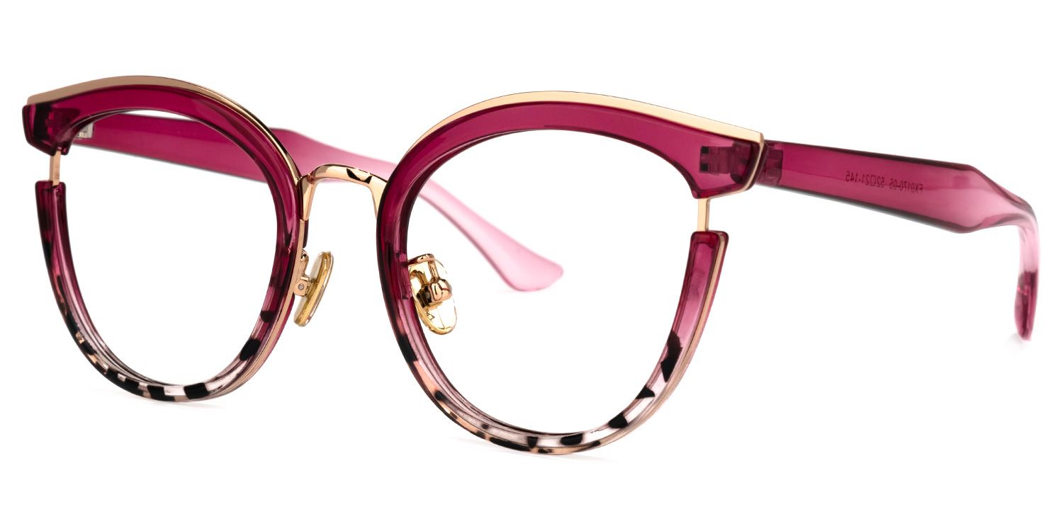 Laraine Cat Eye Red Tortoise Glasses | ZEELOOL UK1