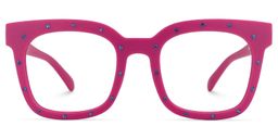 Eussub Square Bright-Pink Glasses0