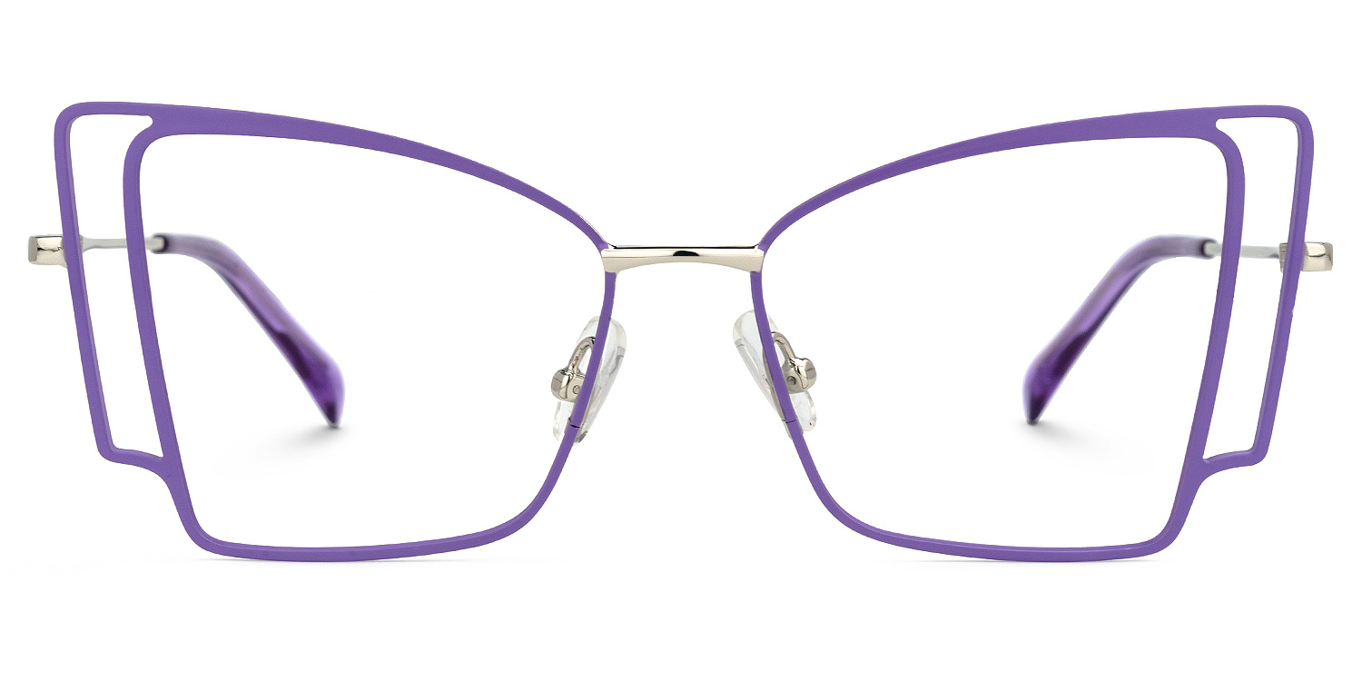 Tapacia Geometric Purple Glasses | ZEELOOL UK0