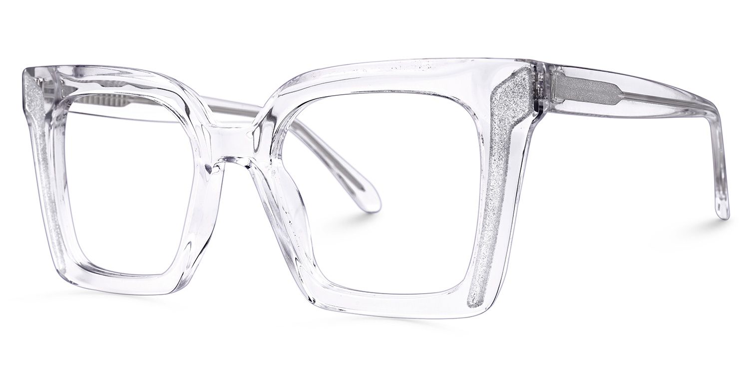 Khadra Square Clear Glasses | ZEELOOL UK1