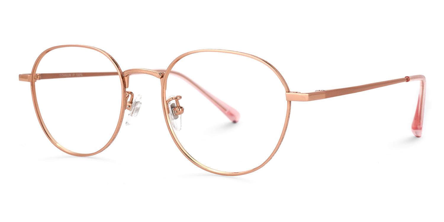 Vasquez Geometric Rose-Gold Glasses | ZEELOOL UK1