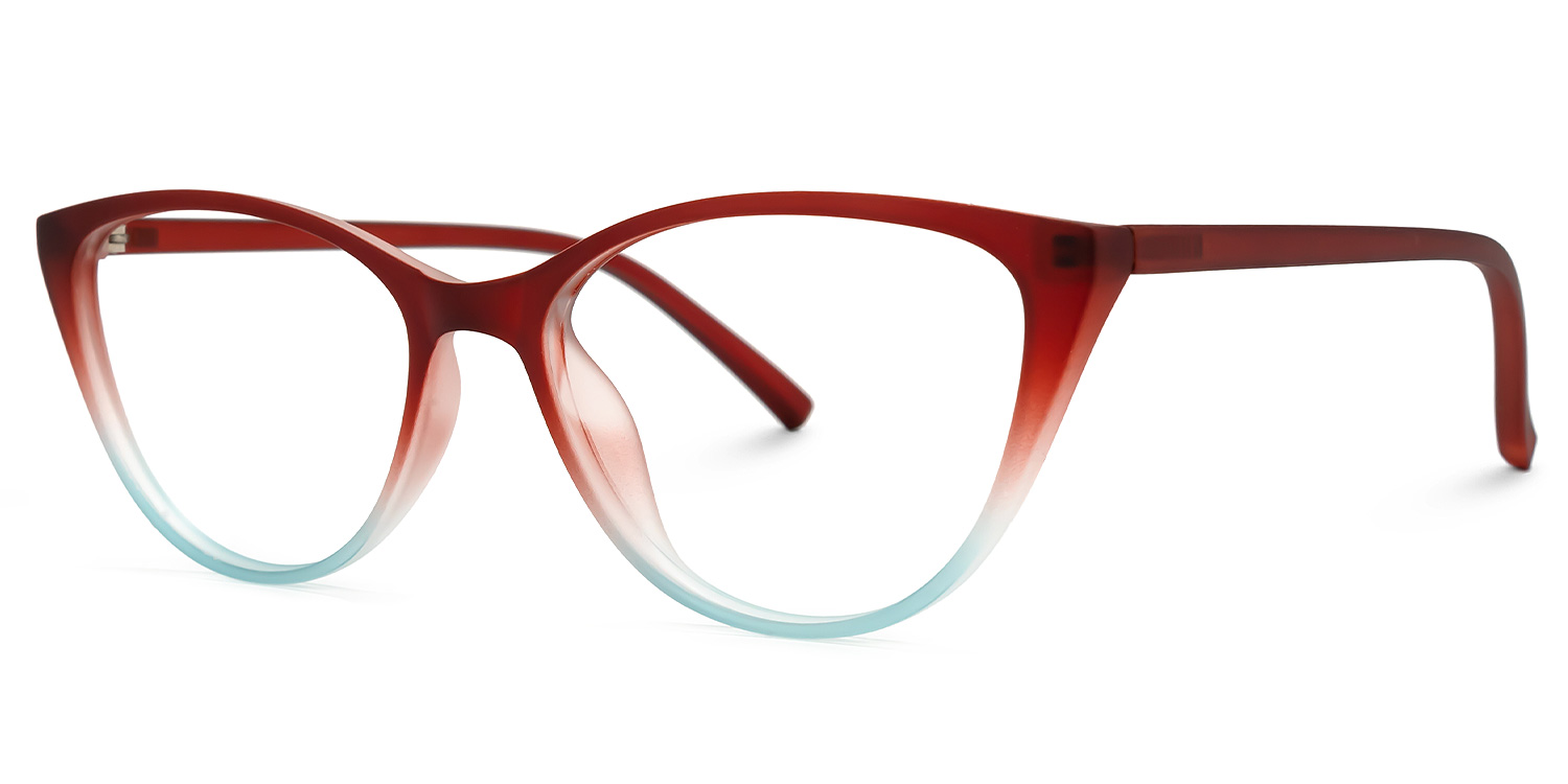 Lucy Cateye Red Glasses  | ZEELOOL UK1