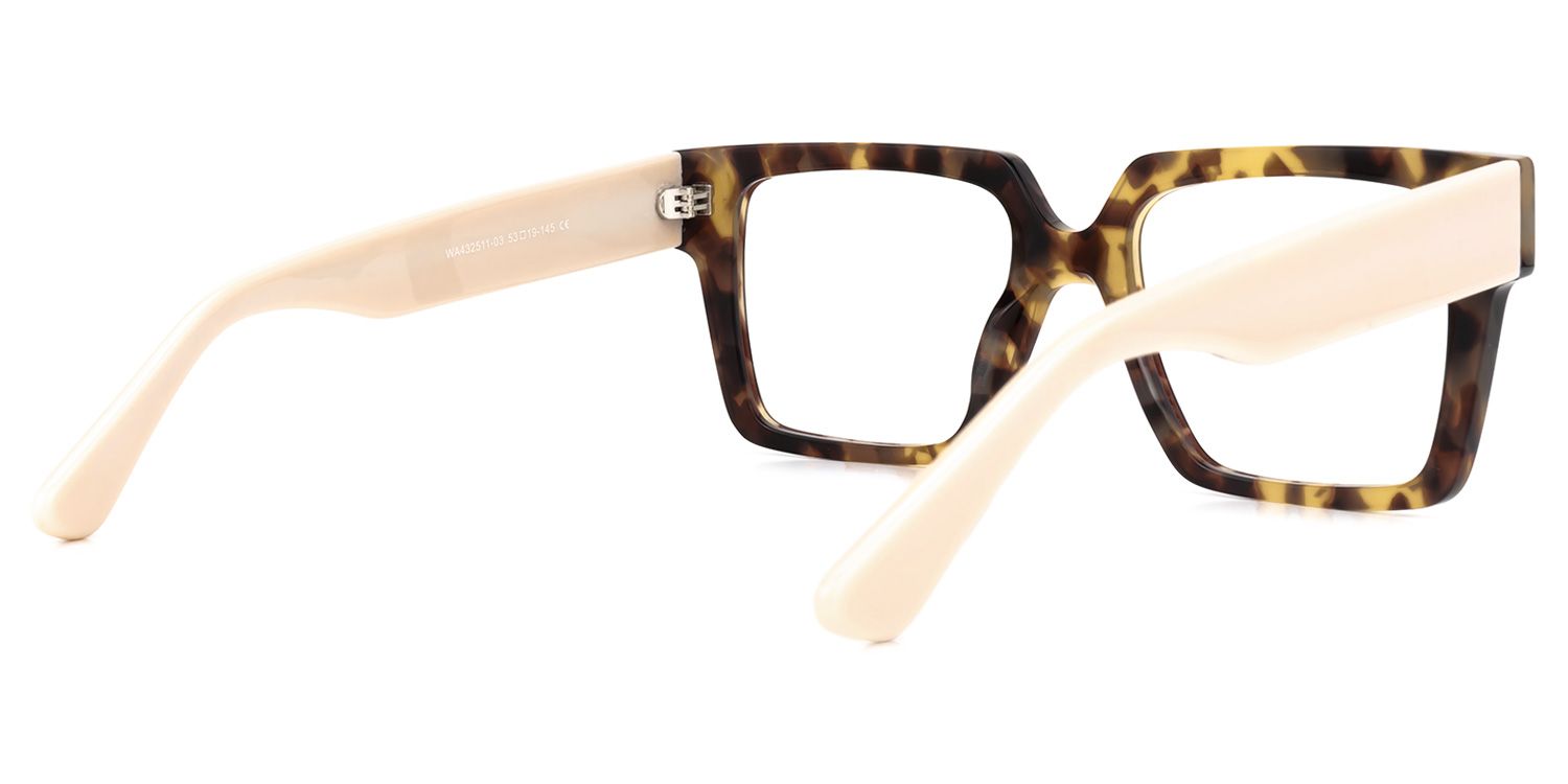 Wilmarie Square Tortoise Glasses | ZEELOOL UK3