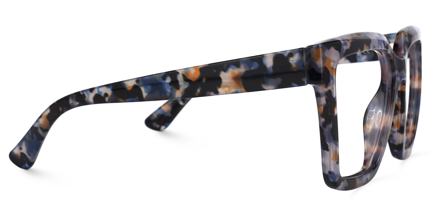 Coleman Square Blue-Floral Glasses | ZEELOOL UK2