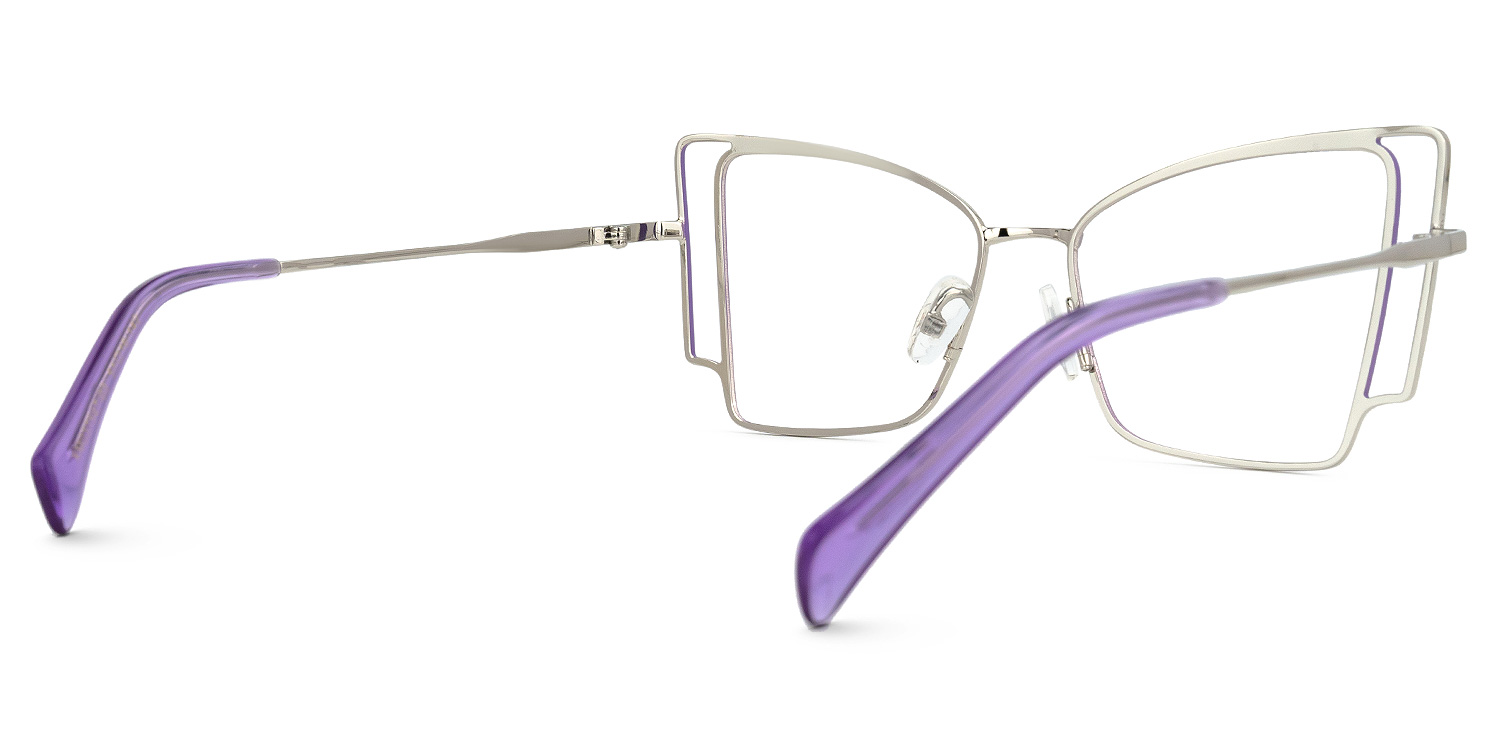 Tapacia Geometric Purple Glasses | ZEELOOL UK3