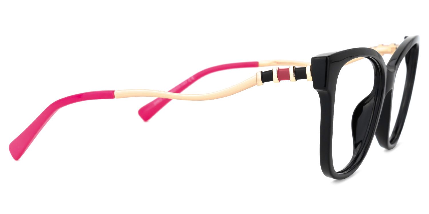 Stevens Cateye Black Glasses | ZEELOOL UK2