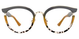 Laraine Gray Cat eye Glasses0