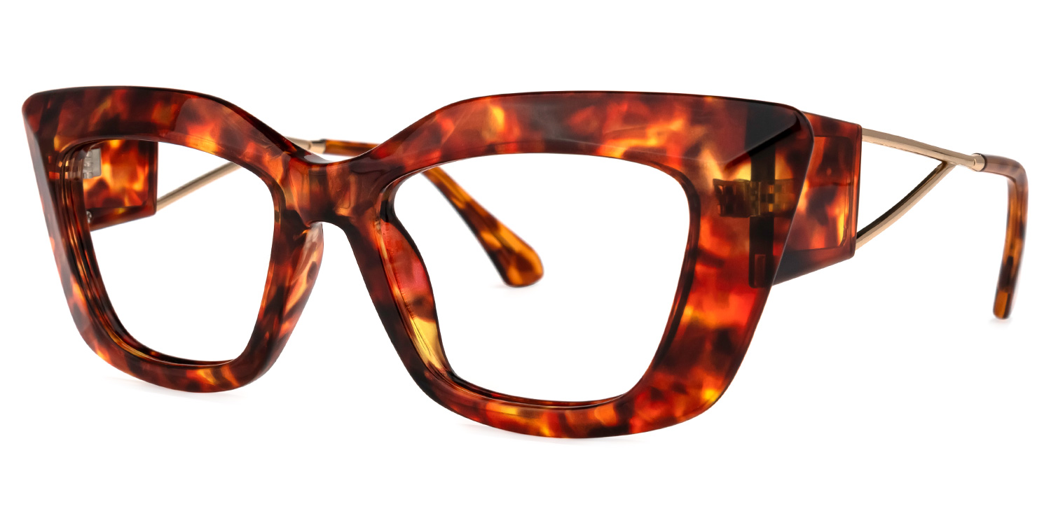 Ferrer Cateye Red-Tortoise Glasses | ZEELOOL UK1