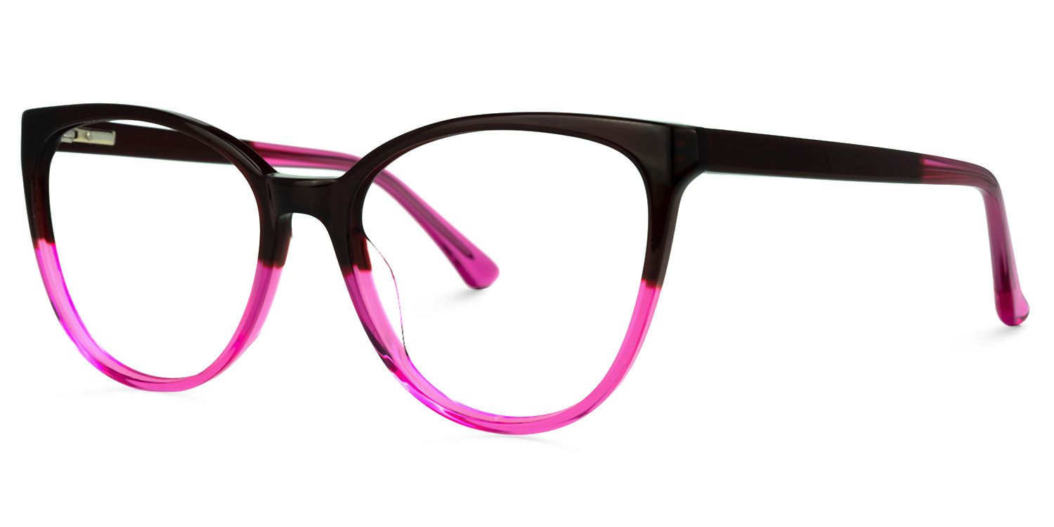 Rosario Cateye Purple Glasses | ZEELOOL UK1