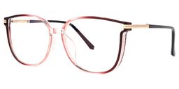 Annalisa Red Square Glasses1