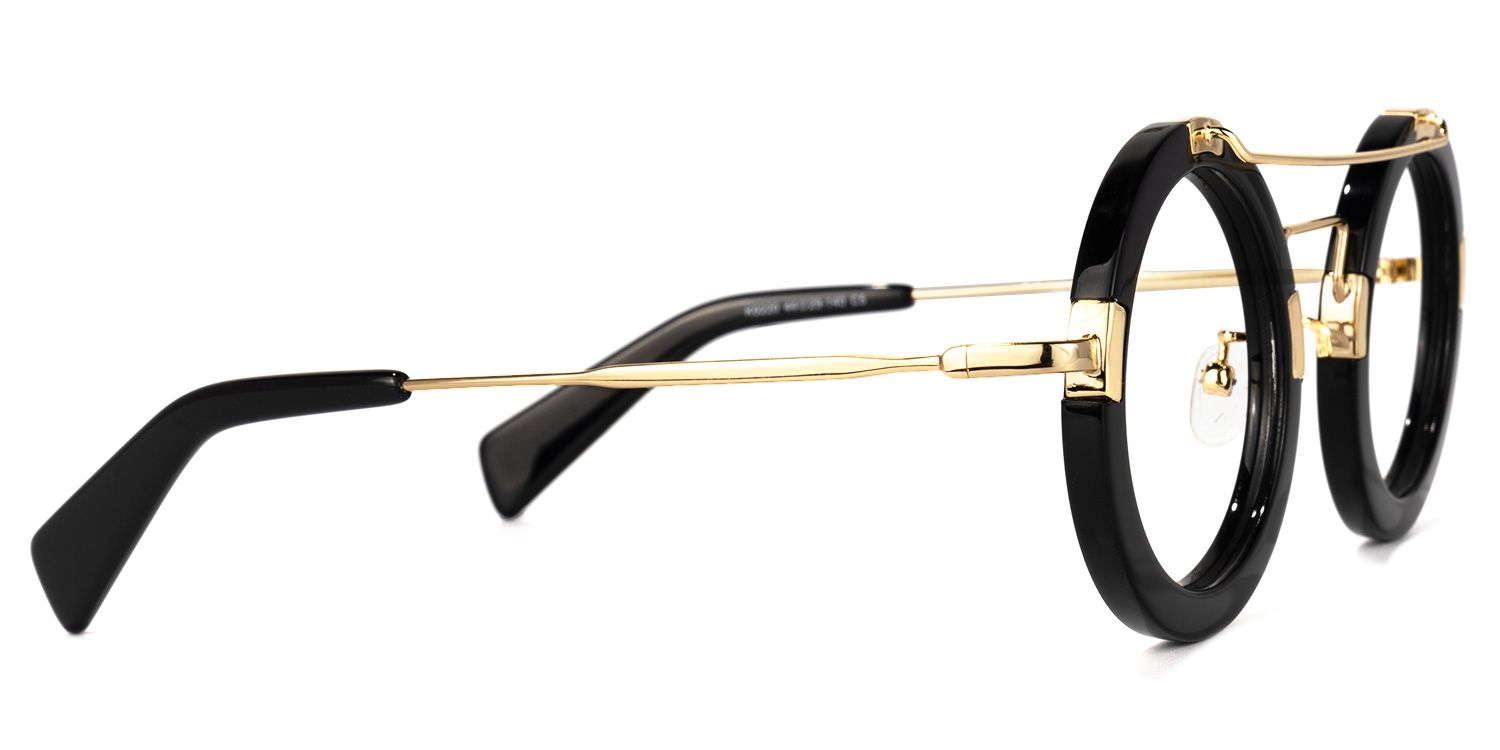 Martis Round Black Glasses | ZEELOOL UK2