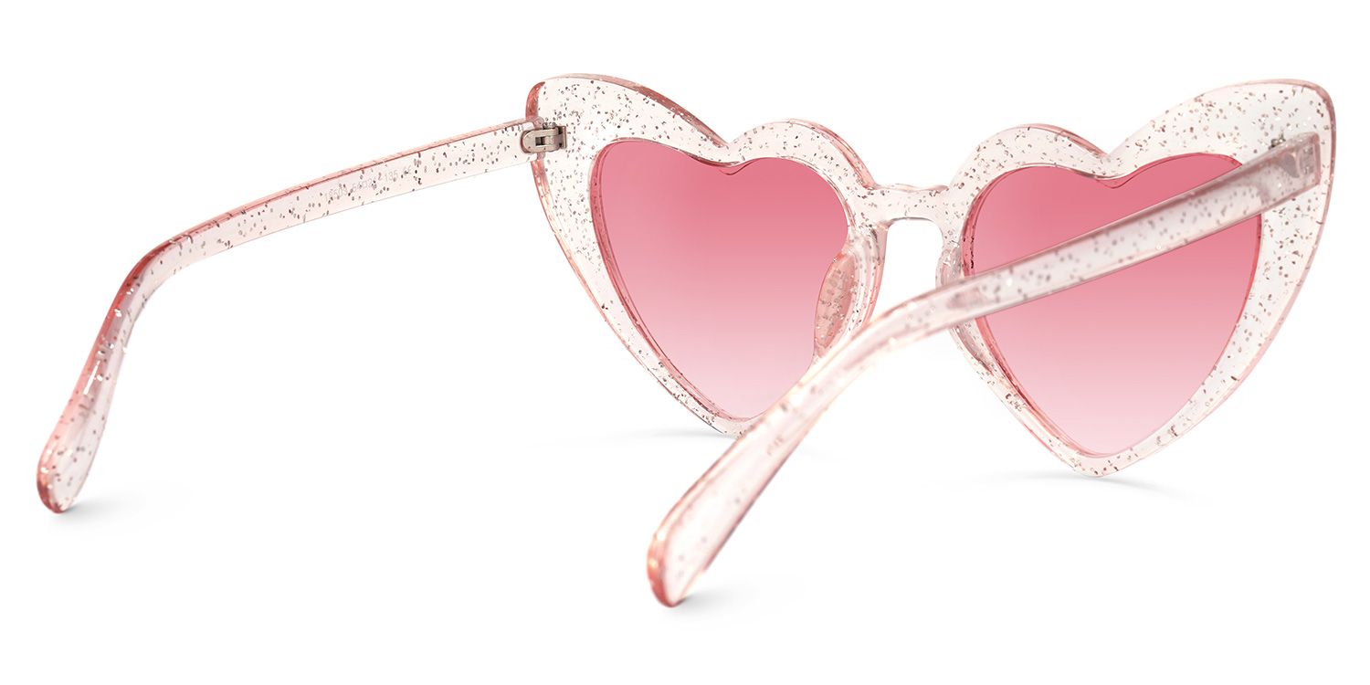 Monkina Heart Pink Sunglasses | ZEELOOL UK3