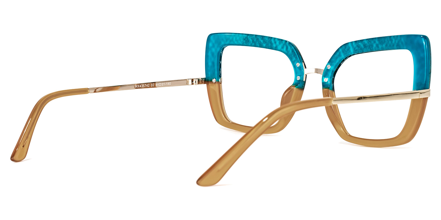 Natalin Square Brown Glasses | ZEELOOL UK3