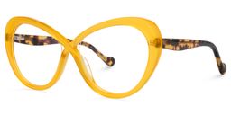 Charde Geometric Yellow Glasses1