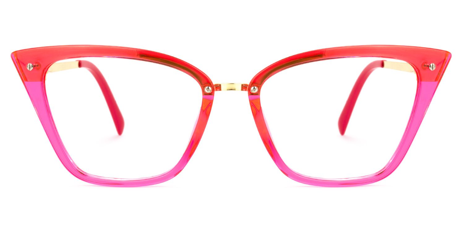 Dionne Cateye Bright-Pink Glasses | ZEELOOL UK0