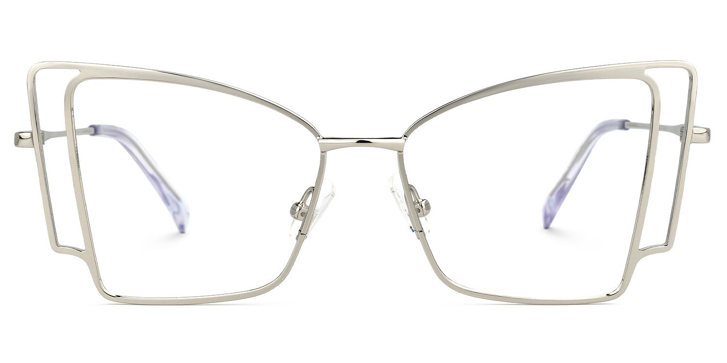 Tapacia Geometric Silver Glasses | ZEELOOL UK0