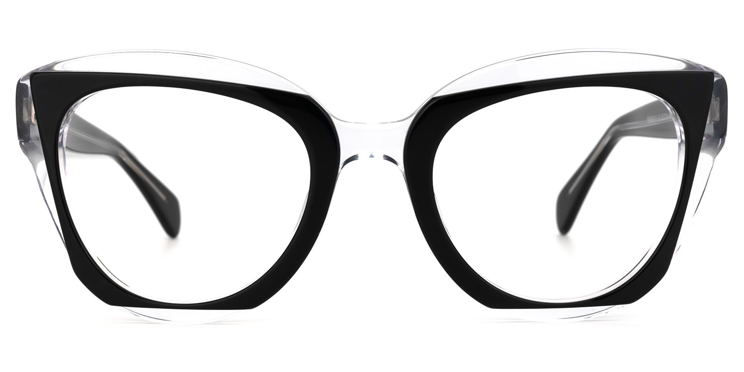 Karina Cateye Black Glasses | ZEELOOL UK0