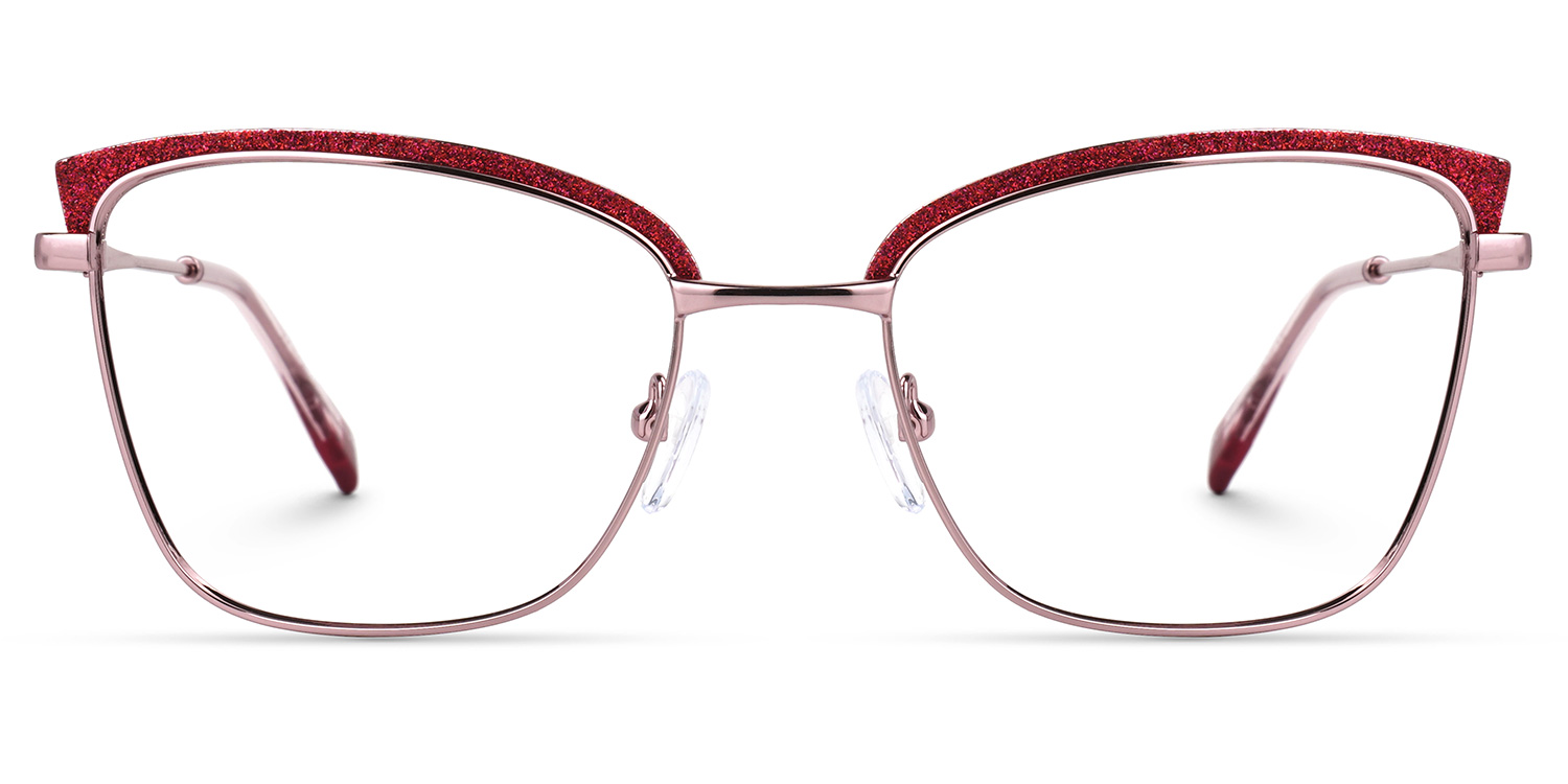 Myra Cateye Red Glasses | ZEELOOL UK0