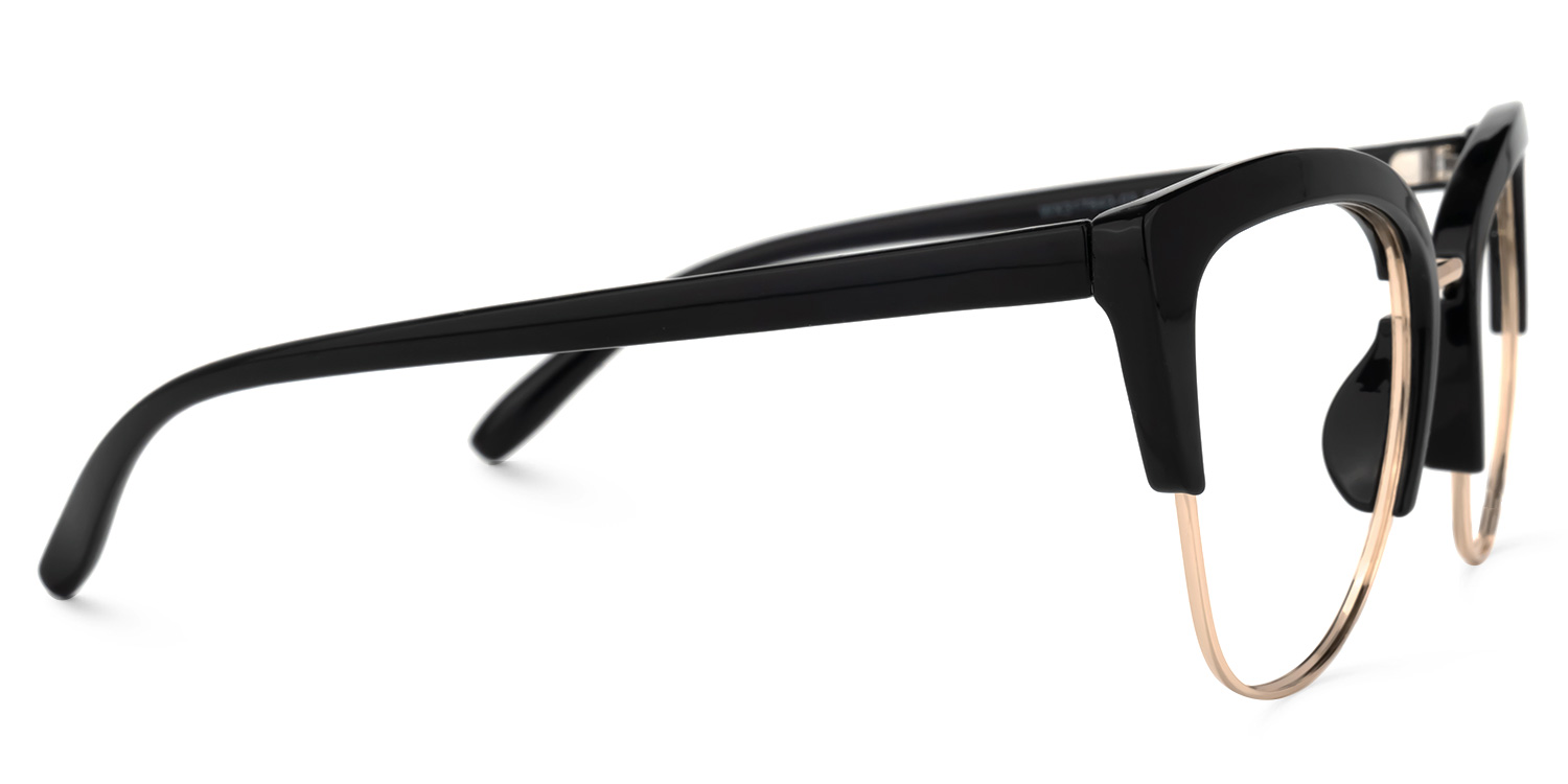 Randisha Cateye Black Glasses | ZEELOOL UK2