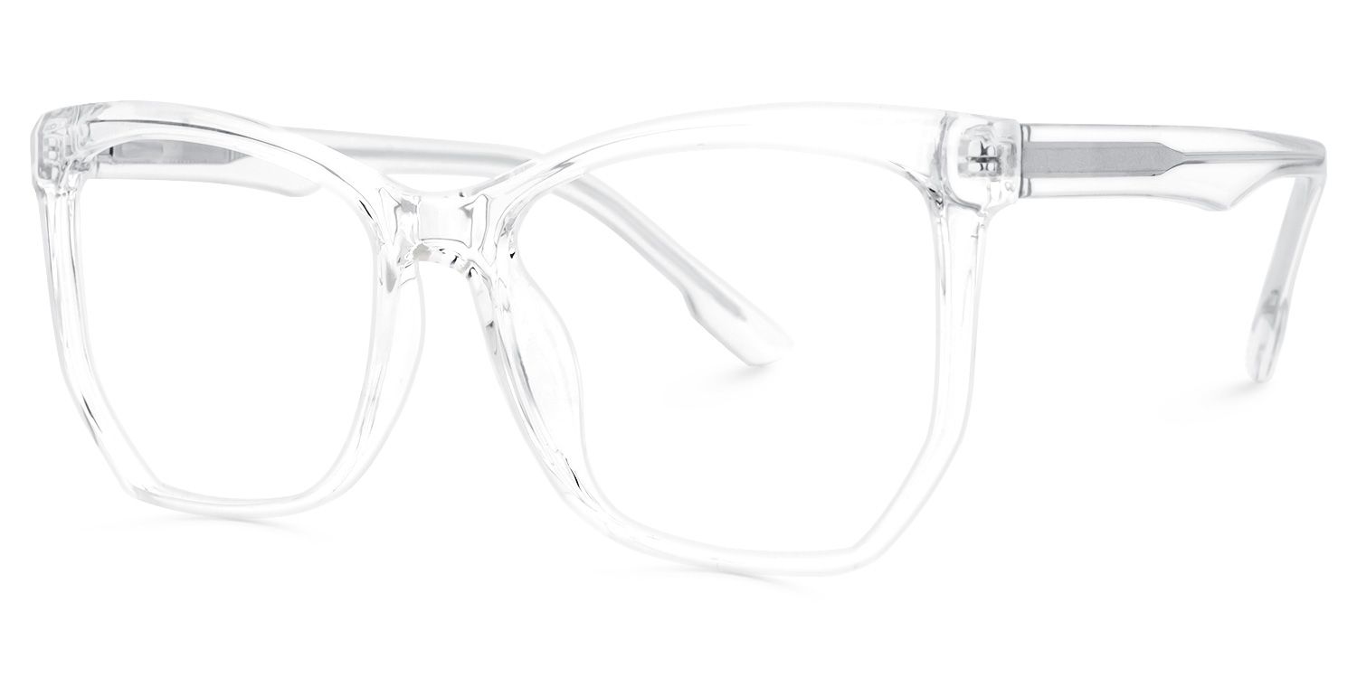 Libby Geometric Clear Eyeglasses & Glasses Frames1