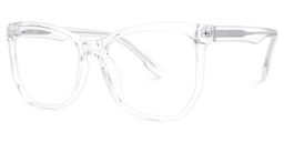 Libby Clear Geometric Glasses1