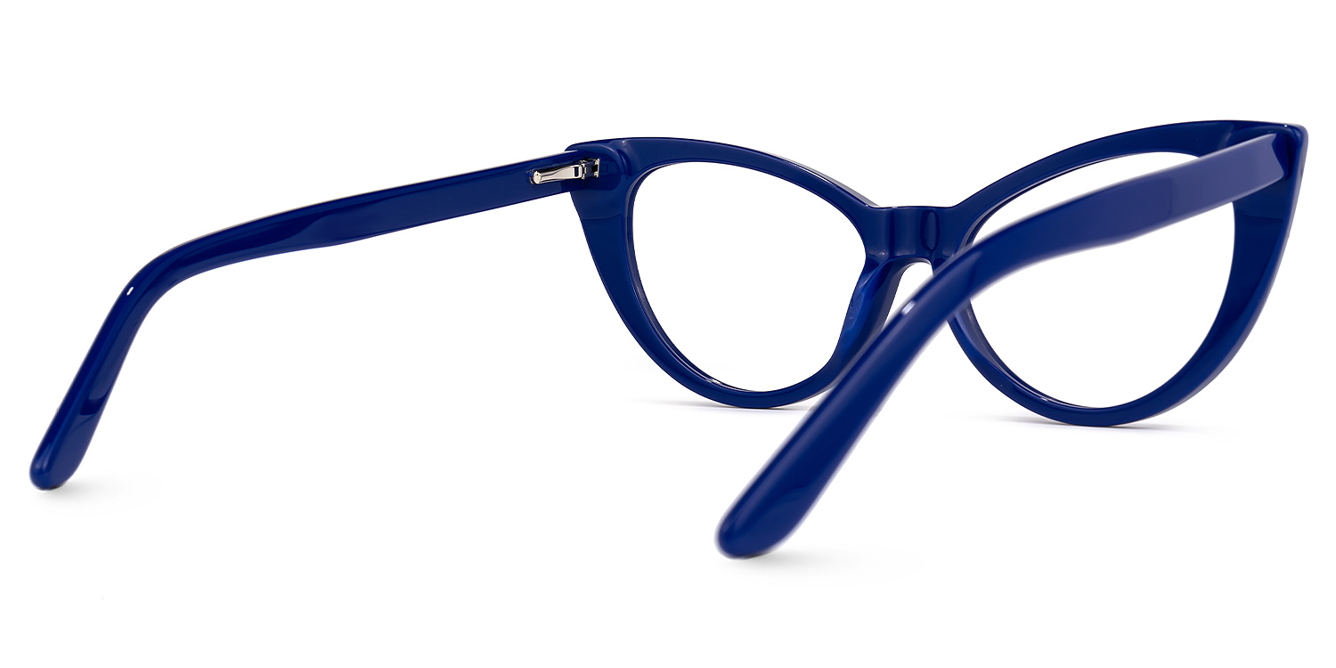 Marilyn Cateye Blue Eyeglasses | ZEELOOL UK3