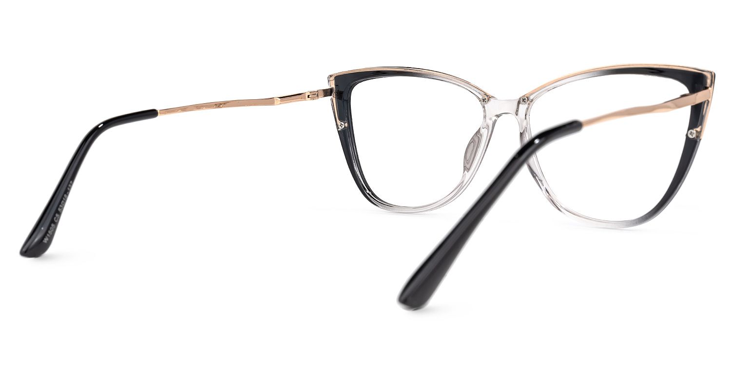 Malaika Cateye Black Glasses | ZEELOOL UK3