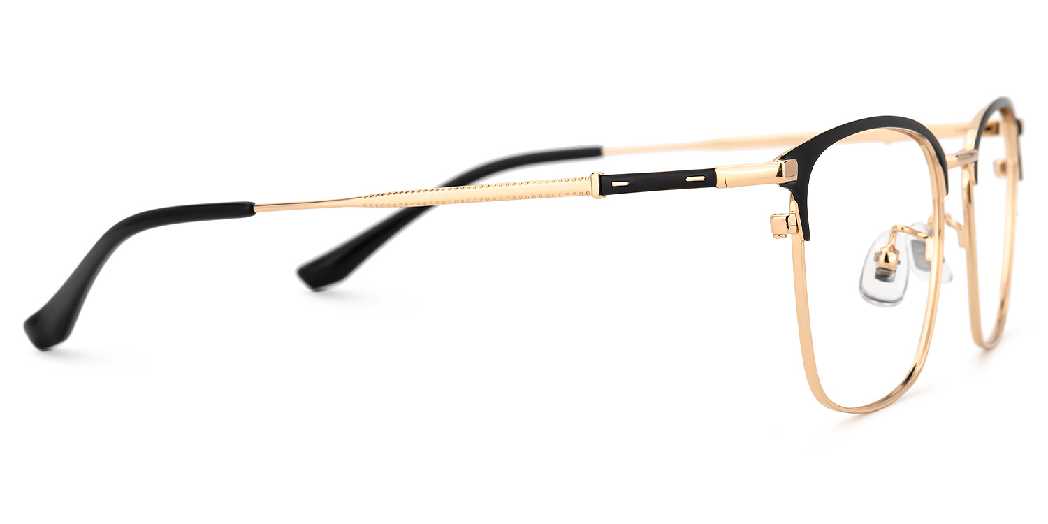 Stanage Browline Gold Glasses | ZEELOOL UK2