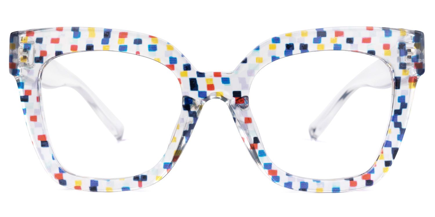Malcolm Square Colorful Glasses | ZEELOOL UK0