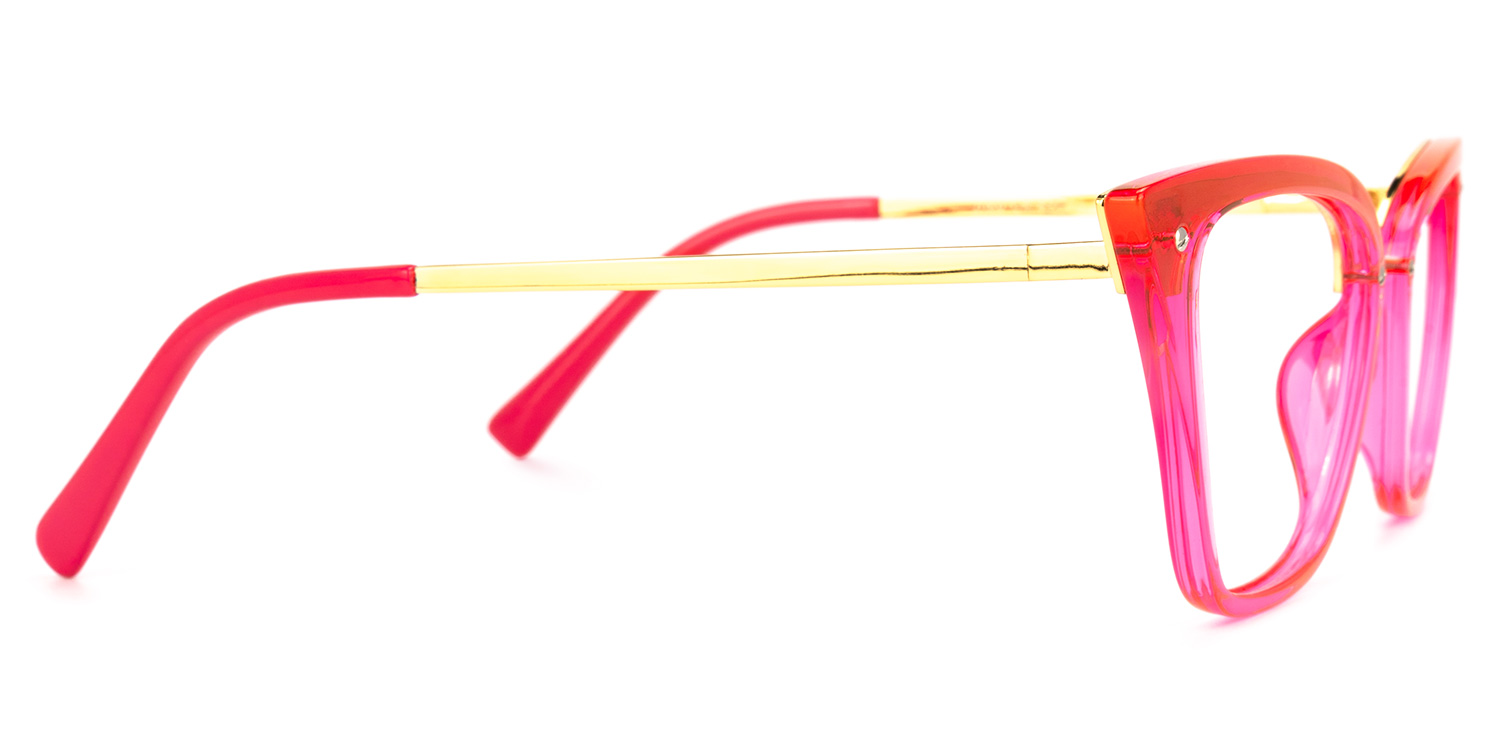 Dionne Cateye Bright-Pink Glasses | ZEELOOL UK6